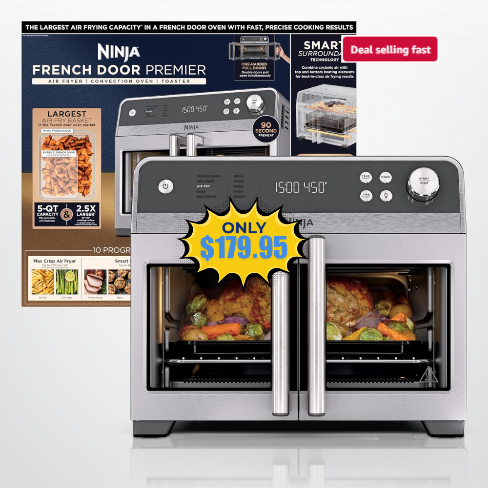 Ninja French Door Premier Air Fry Oven Deal: Save 36% at Amazon