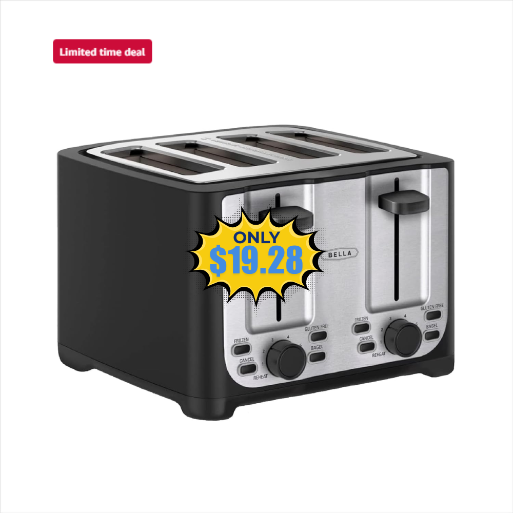 Bella 4 Slice Toaster with Auto Shut Off Sale: Save 50% at Amazon