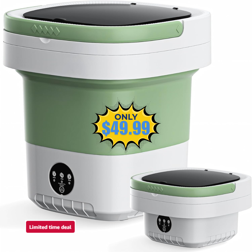 20L Foldable Portable Washing Machine Deal: Save 50% at Amazon