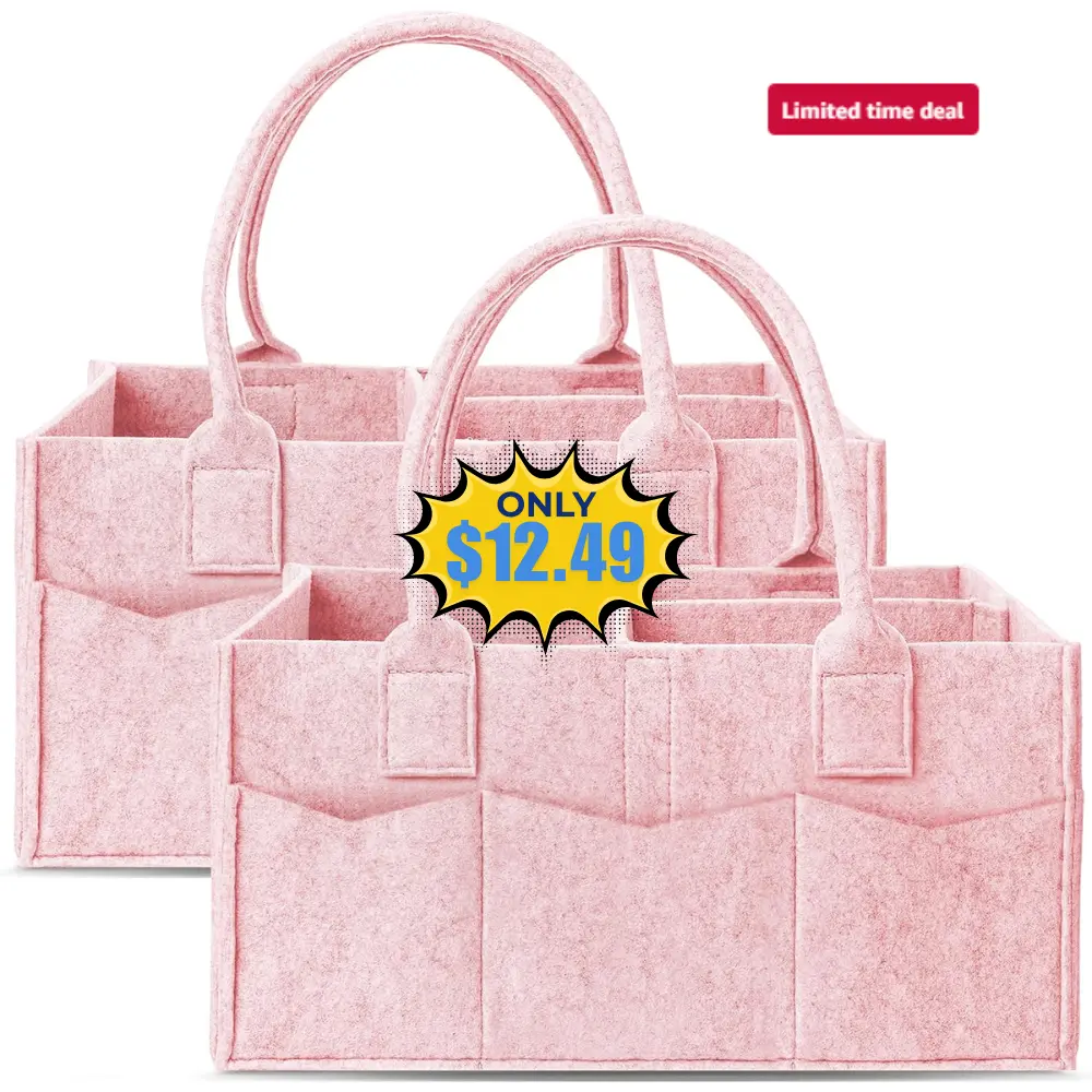 Cute Castle 2 Pack Diaper Caddy Organizer Deal: Save 50% at Amazon