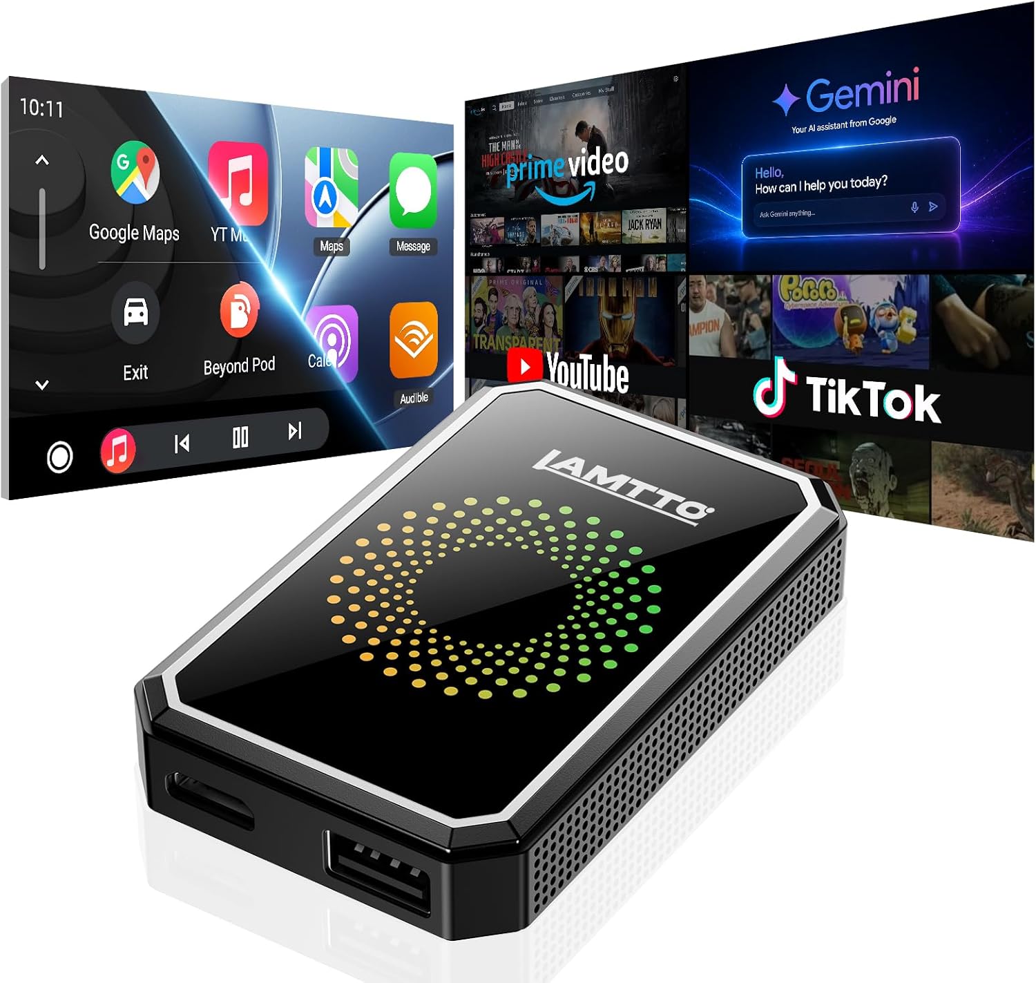 4-in-1 LAMTTO Wireless CarPlay Only $99.99 (Reg. $159.99) at Amazon