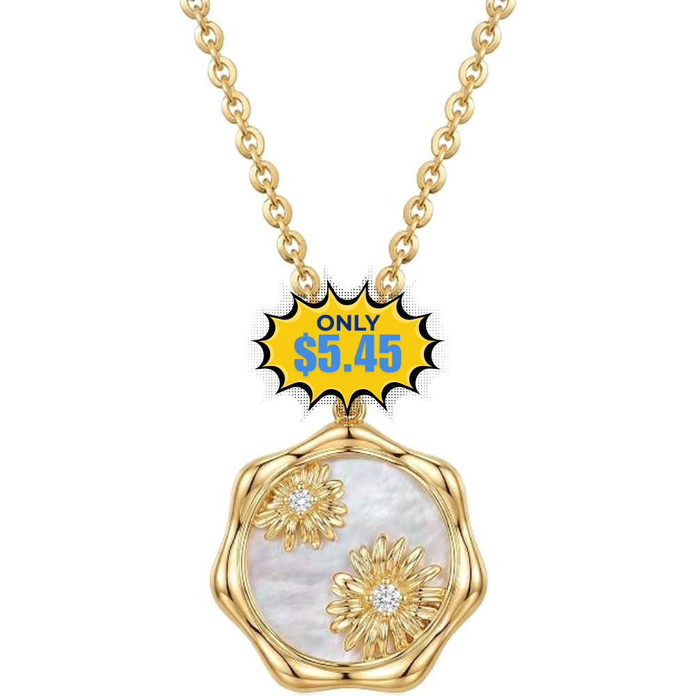 MEVECCO Birth Flower Necklace Deal: Save 50% at Amazon