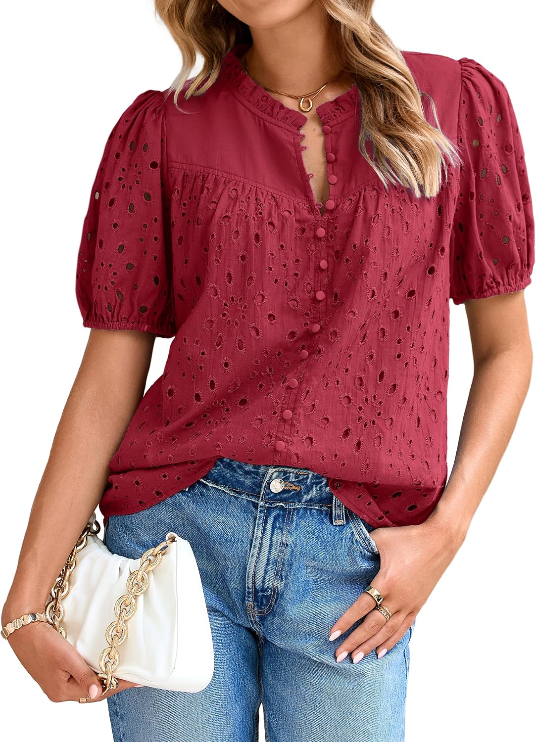 Glamaker Womens Summer Tops Blouse 2026 Only $29.99 at Amazon