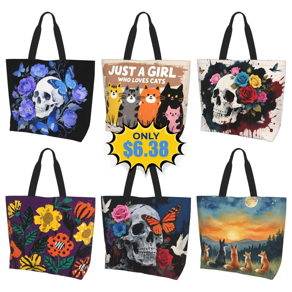Tote Shoulder Bag Large Durable Reusable Deal: Save 60% at Amazon