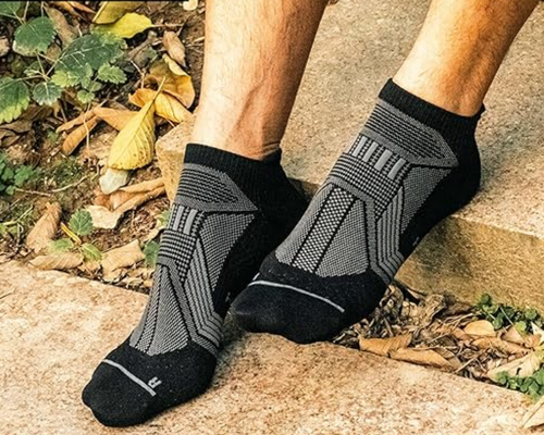 6 Pairs Compression Ankle Socks for Running Athletic Deal at Amazon