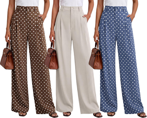 Wide Leg Trousers Pants Deal at Amazon