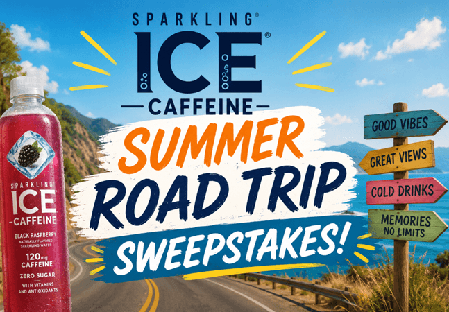 Sparkling Ice Caffeine “Summer Road Trip” Sweepstakes