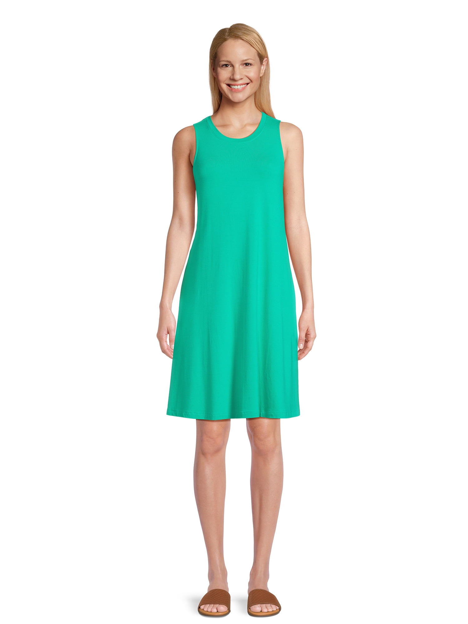 Time and Tru Women’s Sleeveless Knit Swing Dress Deal at Walmart