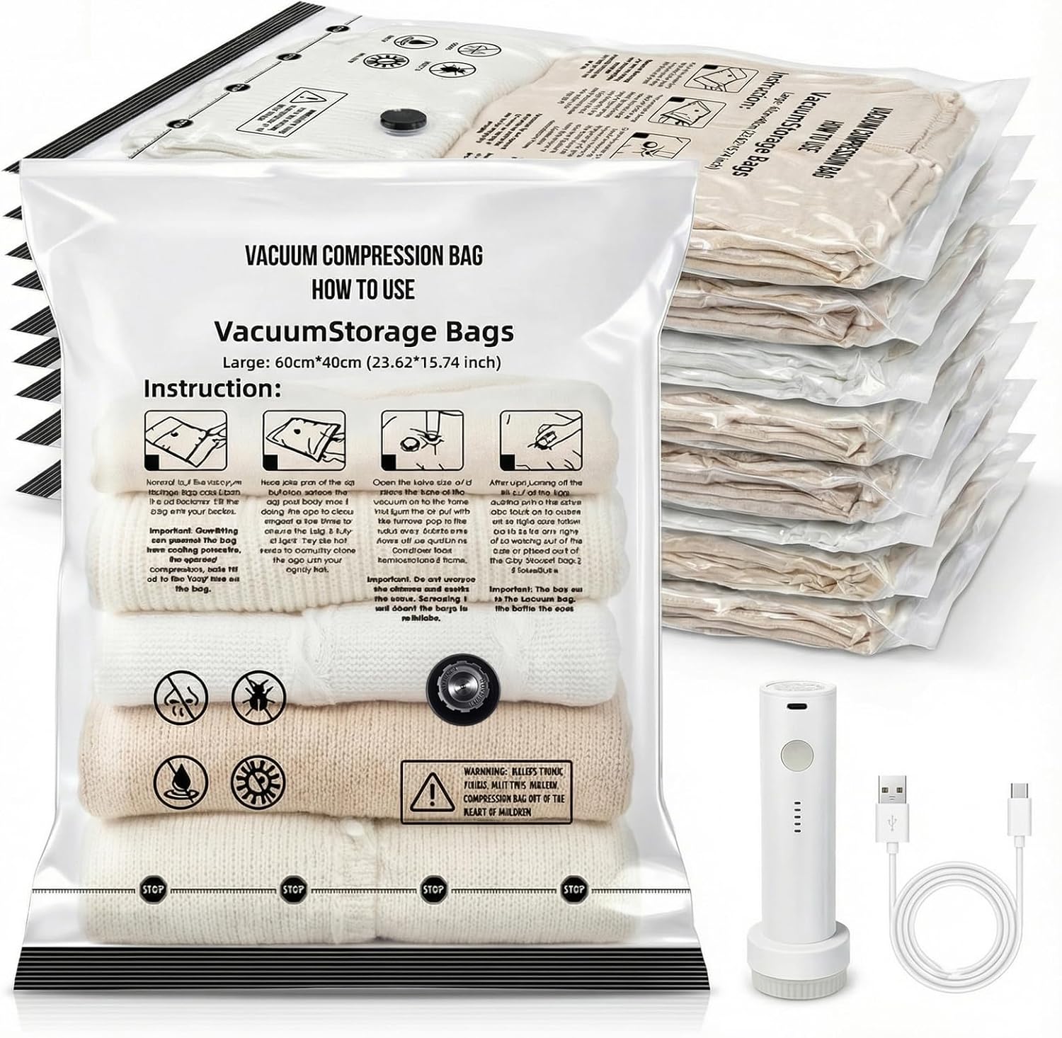 Yobobo Vacuum Seal Bags for Clothing Travel Only $29.99 at Amazon