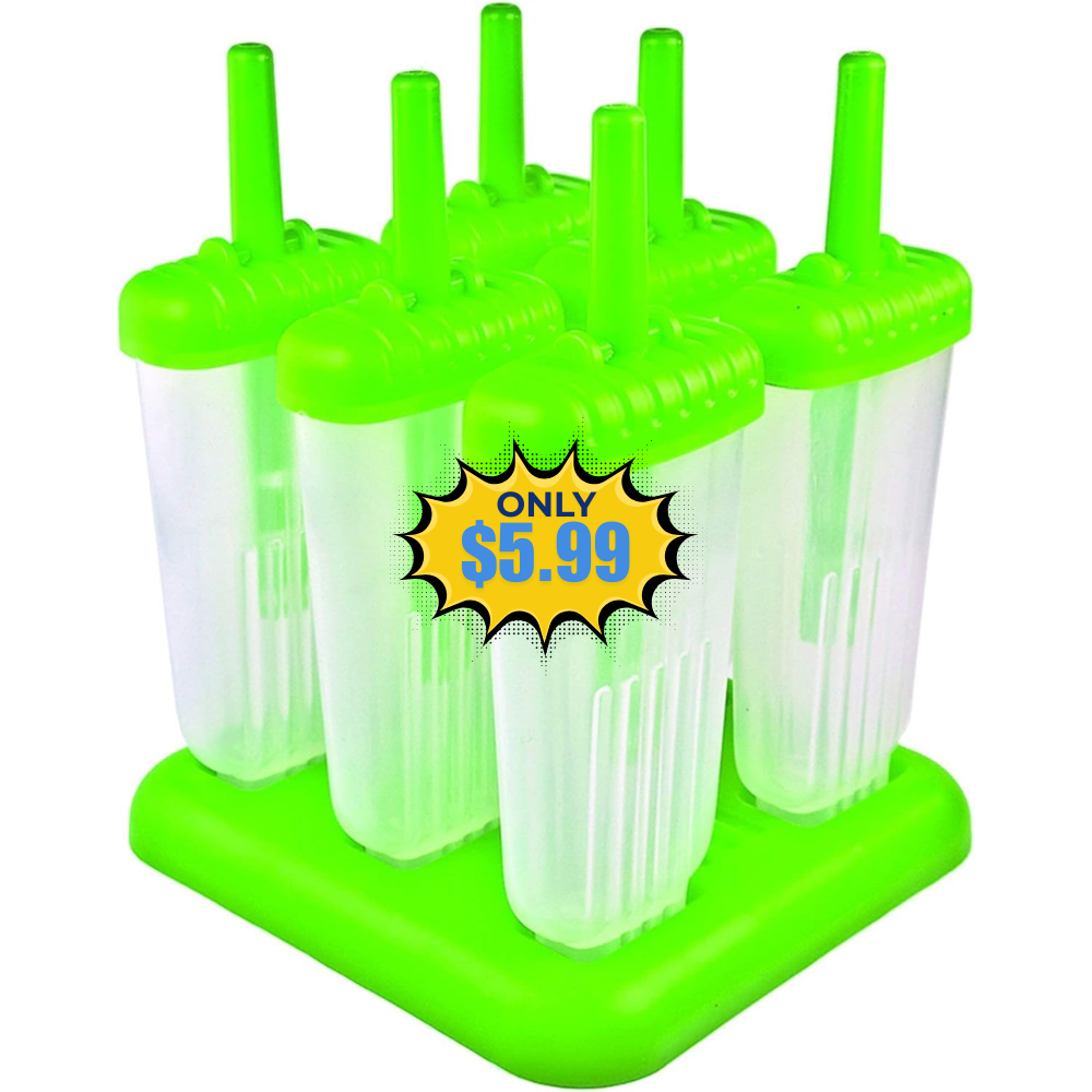 Tovolo Groovy Popsicles Molds Set of 6 Deal: Save 60% at Amazon