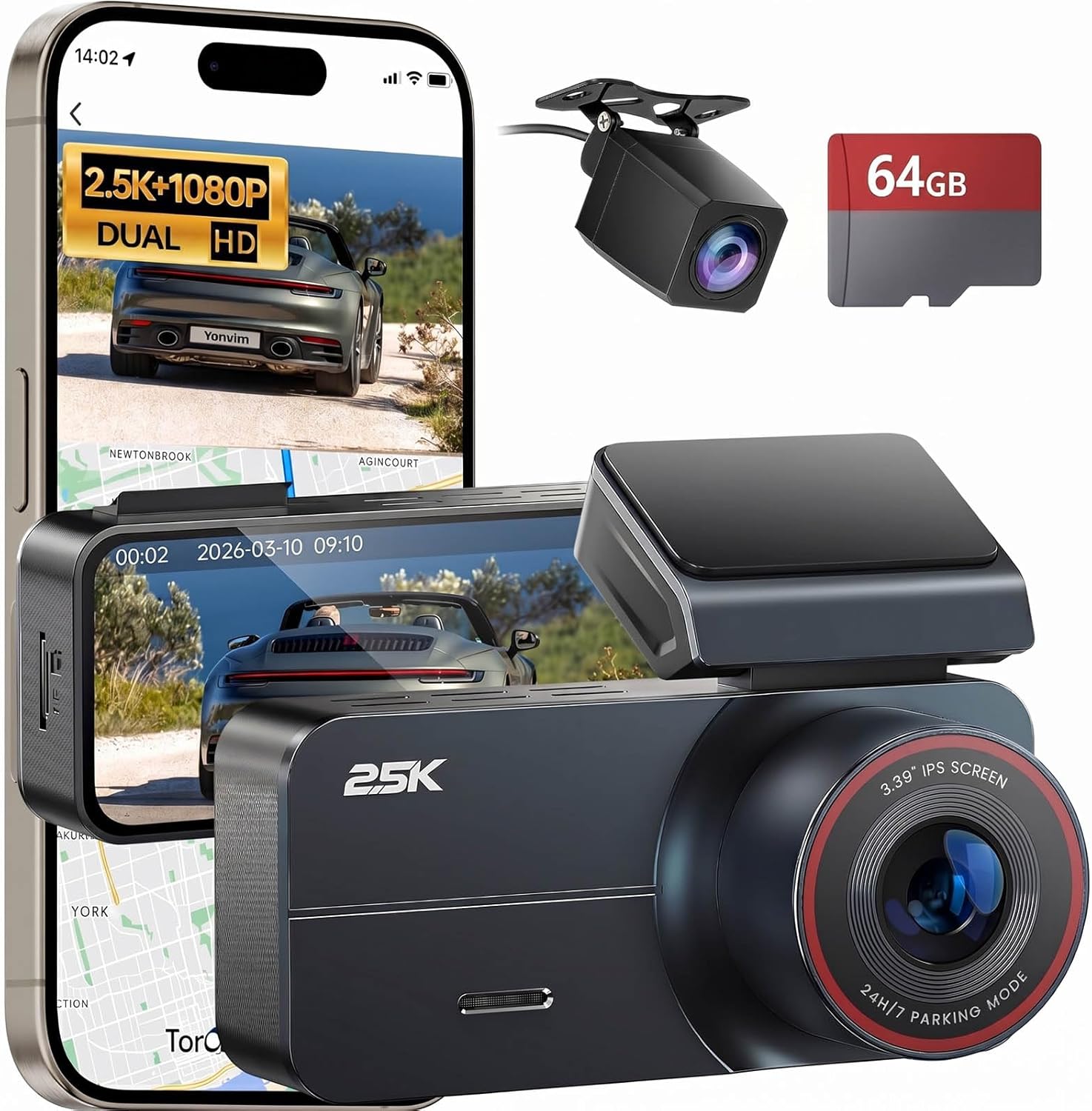 Yonvim Dash Cam Only $69.99 at Amazon