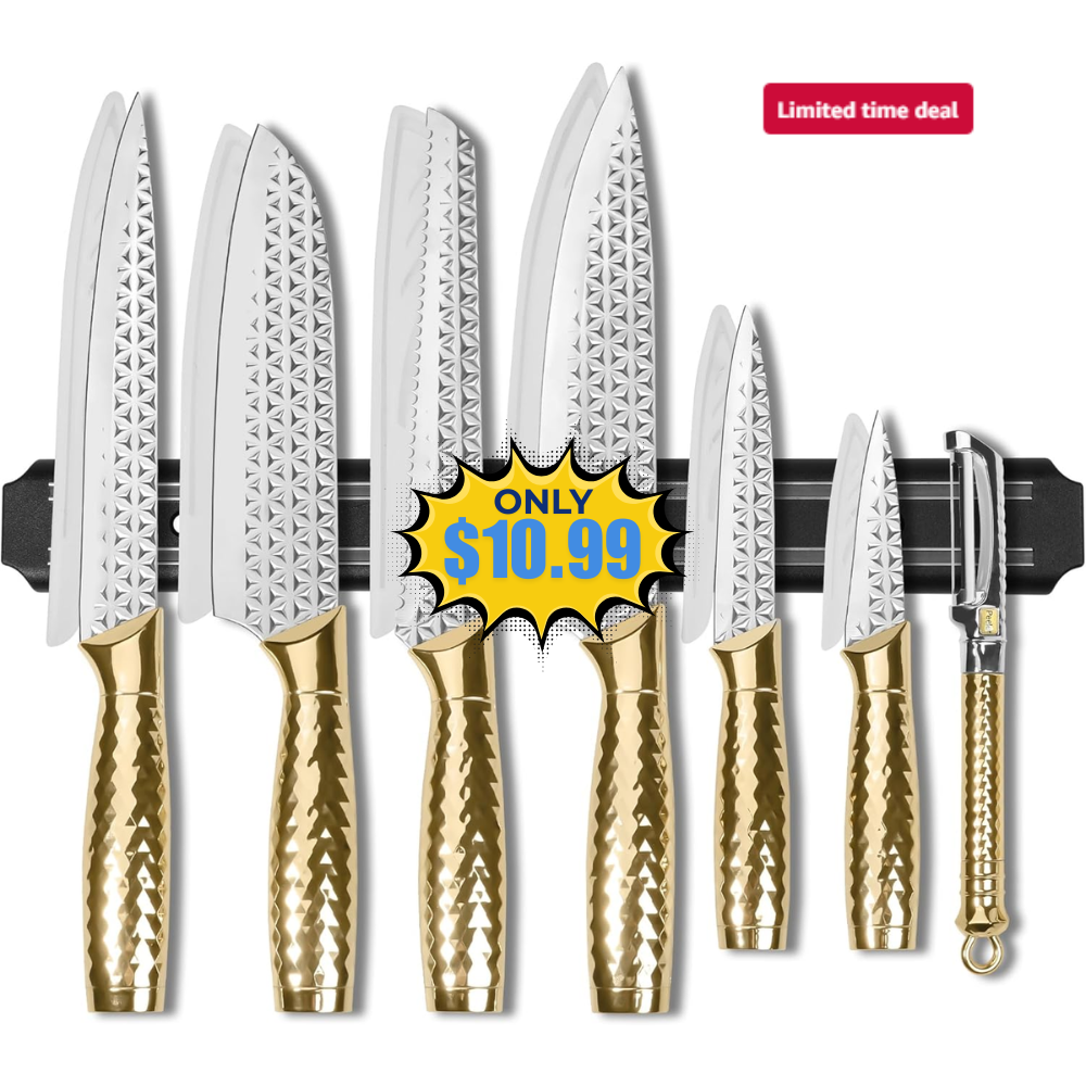 Kitchen Knife Set 14 Pcs Deal: Save 50% at Amazon