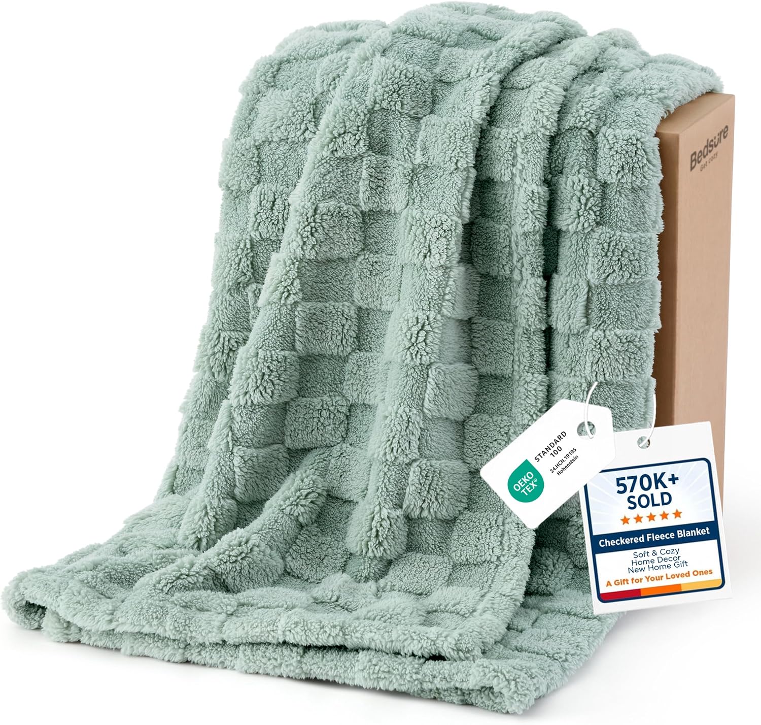 Bedsure Sage Green Fleece Only $13.97 (Reg. $29.99) at Amazon