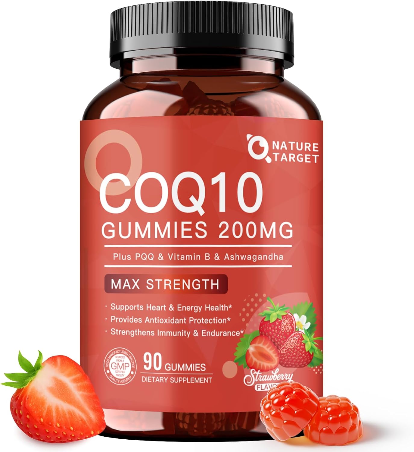 NATURE TARGET CoQ10 200mg Gummies – High Absorption Coenzyme deal at Amazon