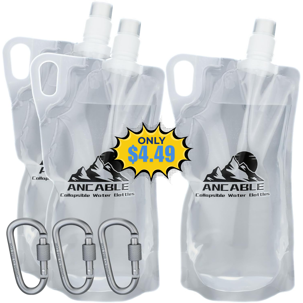 Ancable 33oz Collapsible Water Bottle Deal: Save 40% at Amazon