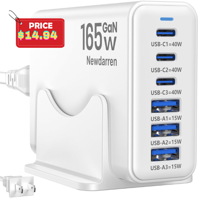 6-Port Desktop Charger Deal: Save 50% at Amazon