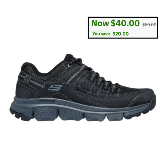 Skechers Men’s Outdoor Lace-Up Sneaker Deal: Save $20 at Walmart