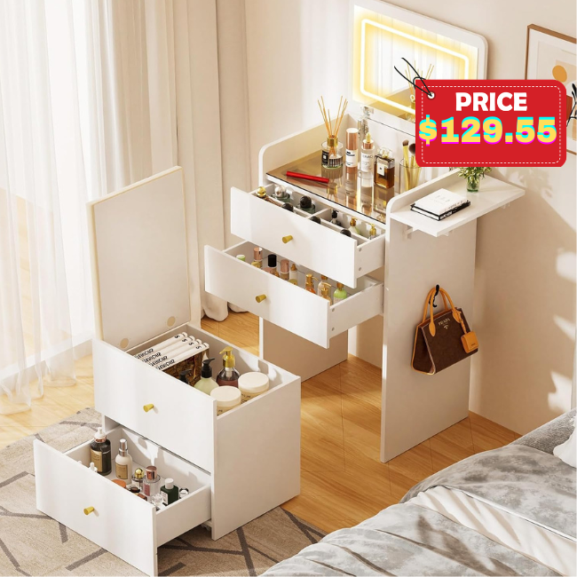 Makeup Vanity Desk Deal: Save 32% at Amazon