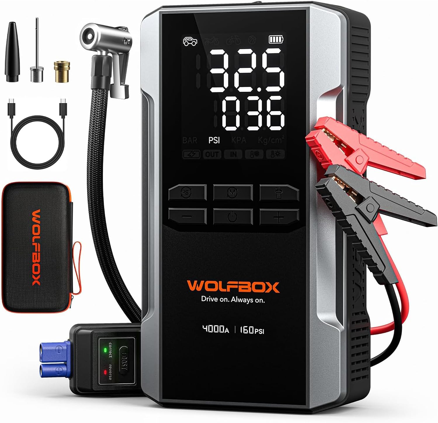 WOLFBOX 4000A Jump Starter w/ Only $139.99 (Reg. $185.99) at Amazon