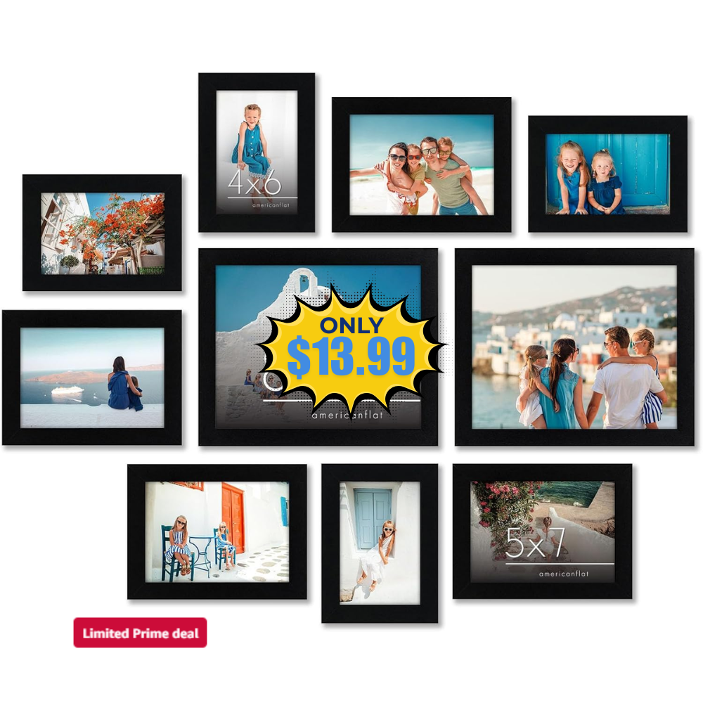 Americanflat Set of 10 Picture Frames Deal: Save 60% at Amazon