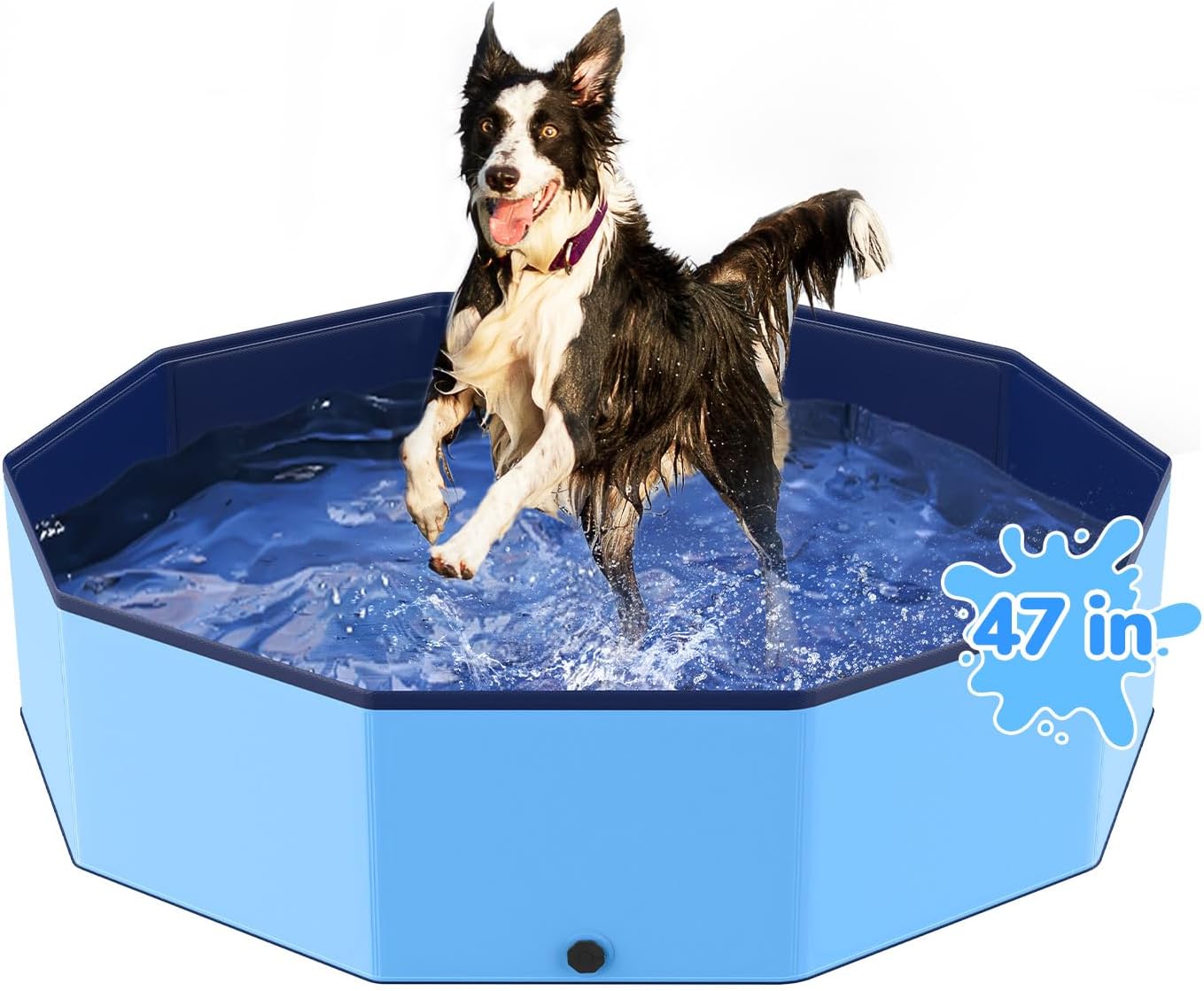 Bilibara 47'' Foldable Dog Pet Bath Pool, Heavy Duty Non-Sli deal at Amazon