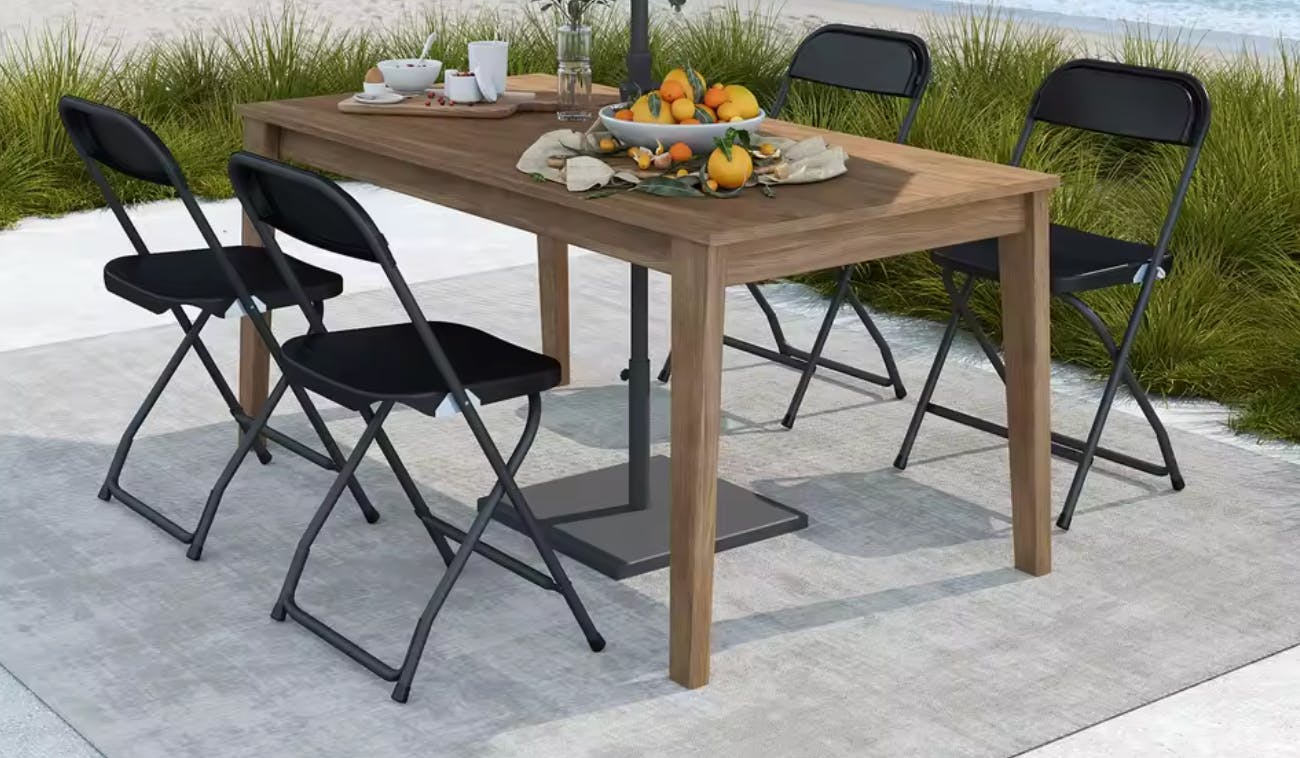 Plastic Folding Chair 4-Pack, Only Only $48.52 at AliExpress