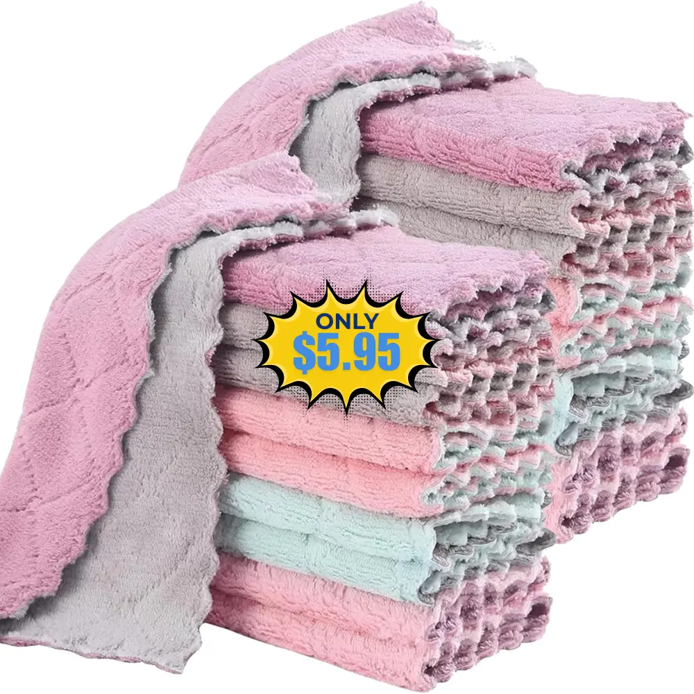 20 Pack Cleaning Cloth Kitchen Cloth Deal: Save 26% at Amazon