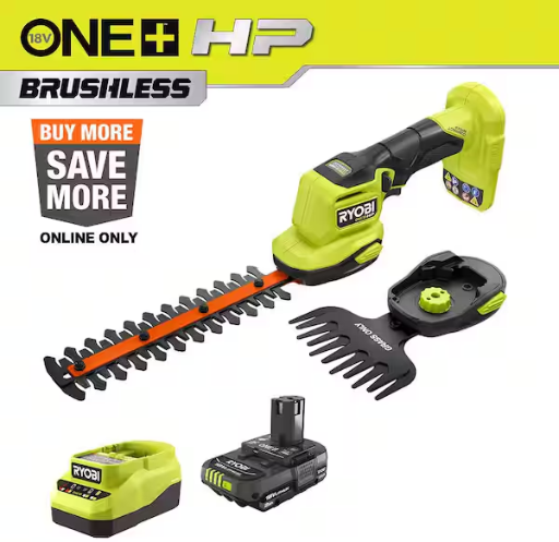 Home Depot Patio & Garden Pick: RYOBI ONE+ 18V Cordless Gras deal at Home Depot