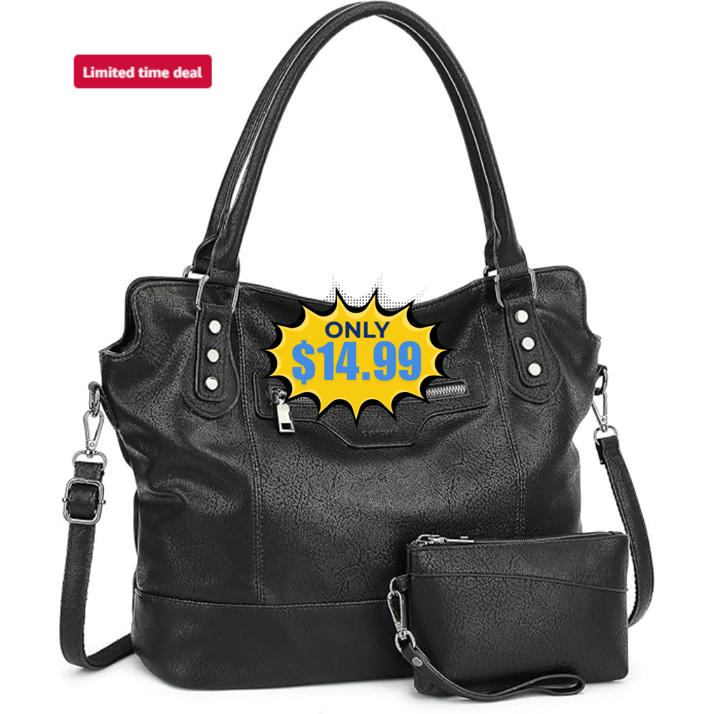 TANTOMI Women Vegan Leather Handbags Deal: Save 63% at Amazon