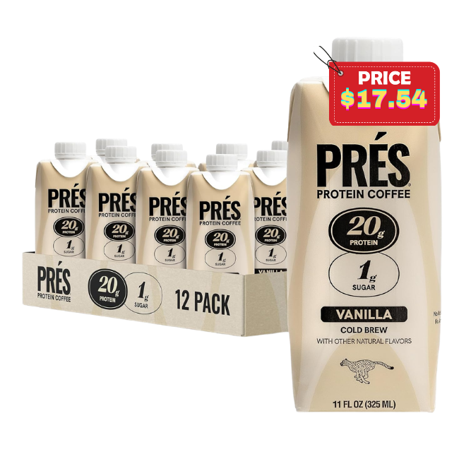 PRES Protein Coffee Deal at Amazon: Save with Clip Coupon