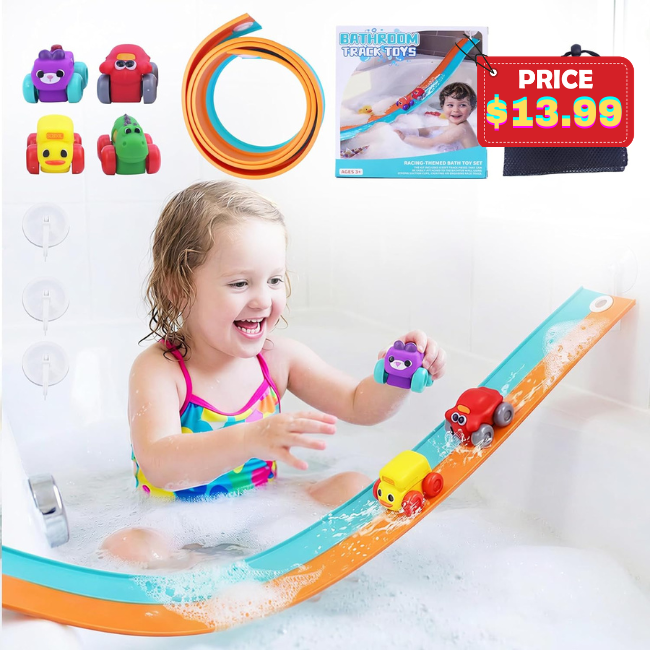 Race Car Bath Toys Set Deal: Save 50% at Amazon