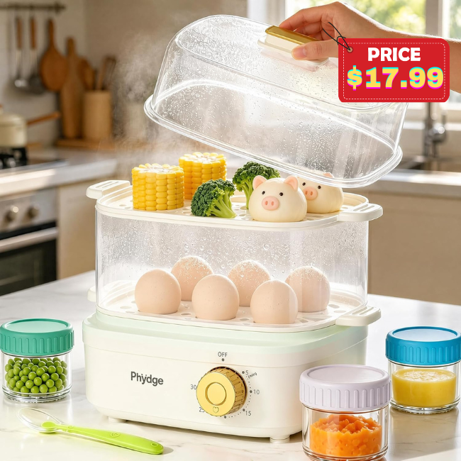 Electric Food Steamer Deal: Save 50% at Amazon