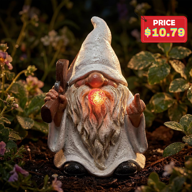 Solar Garden Gnome Decor Deal at Amazon: Save with QJFFO9PM