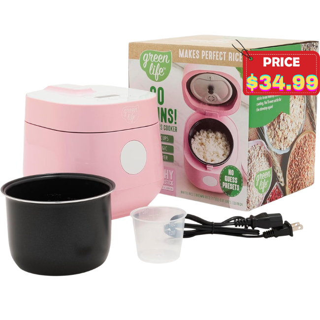 GreenLife Digital Rice Cooker Deal: Save 42% at Amazon
