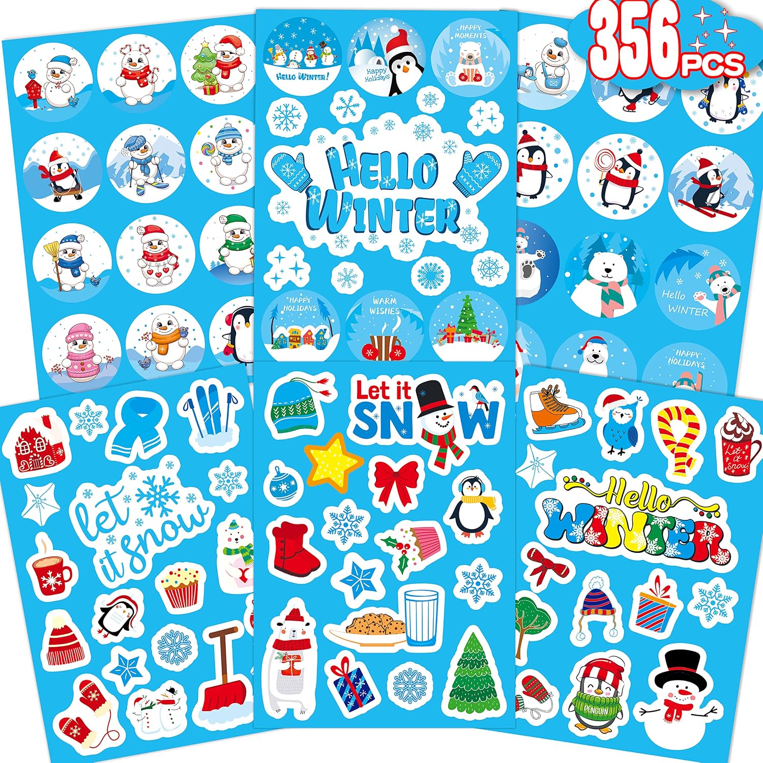 MISS FANTASY Winter Stickers – Snowflake Only $5.99 at Amazon