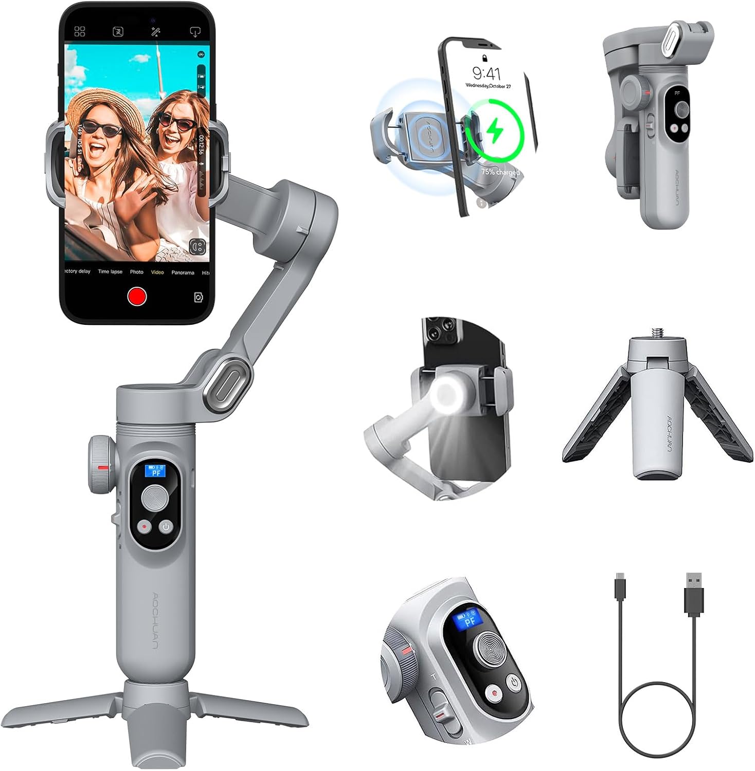 Professional Gimbal Stabilizer for Smartphone w/Wireless Cha deal at Amazon