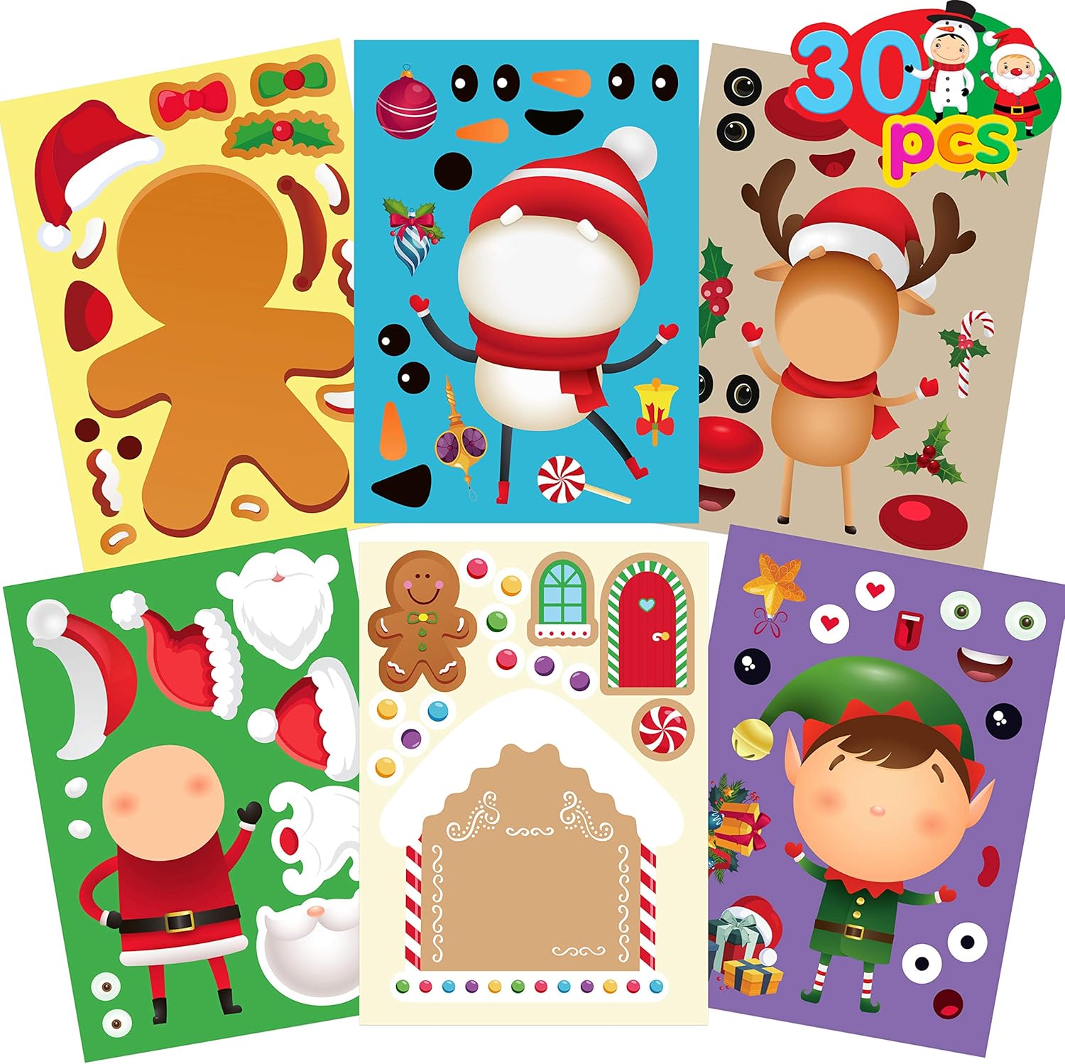 Funnlot Christmas Stickers for Kids - 30PCS Christmas Games deal at Amazon