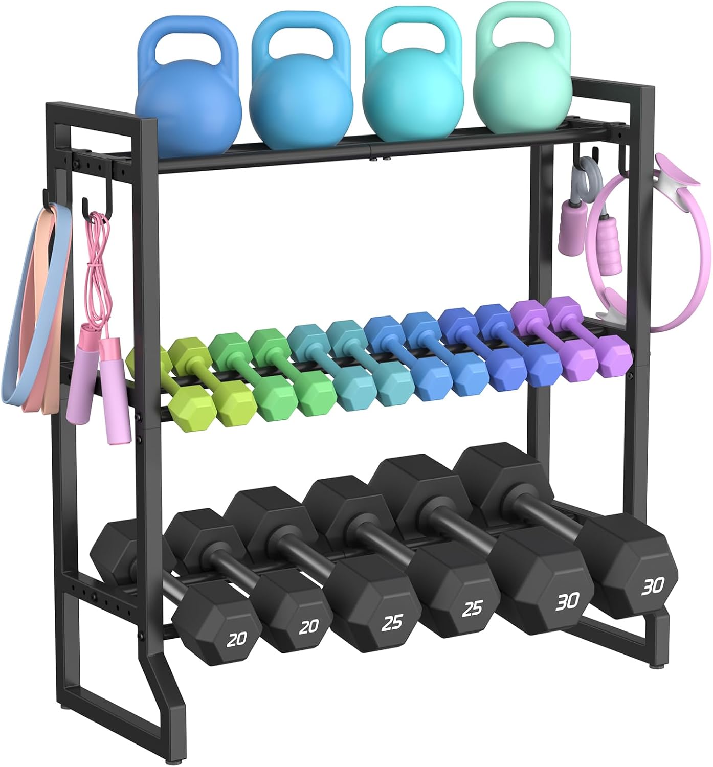VOPEAK 3 Tier Dumbbell Rack, 400LB Capacity Dumbbell Rack St deal at Amazon