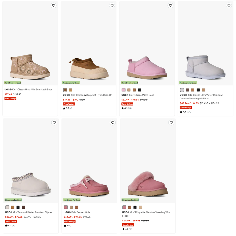 UGG Kids Shoes Sale Up to 75% Off at Nordstrom
