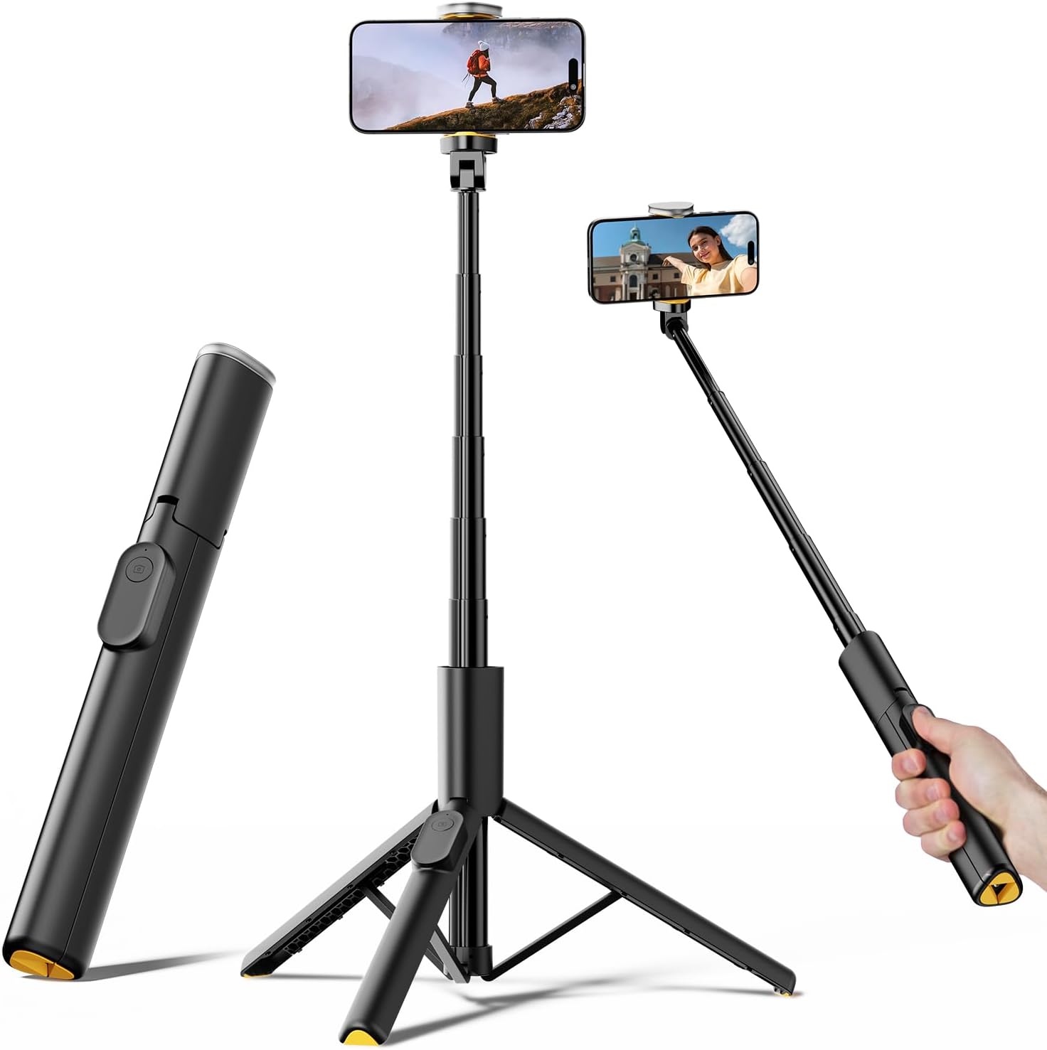 TODI Selfie Stick Tripod for iPhone, 60" Lightweight Phone T deal at Amazon