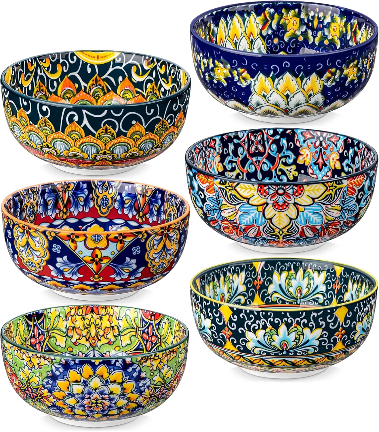 6-Pc 28-Oz vancasso Bohemian Style Ceramic Only $39.99 at Amazon