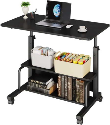 Walmart Home Pick: Height Adjustable Rolling Desk on Wheels deal at Walmart