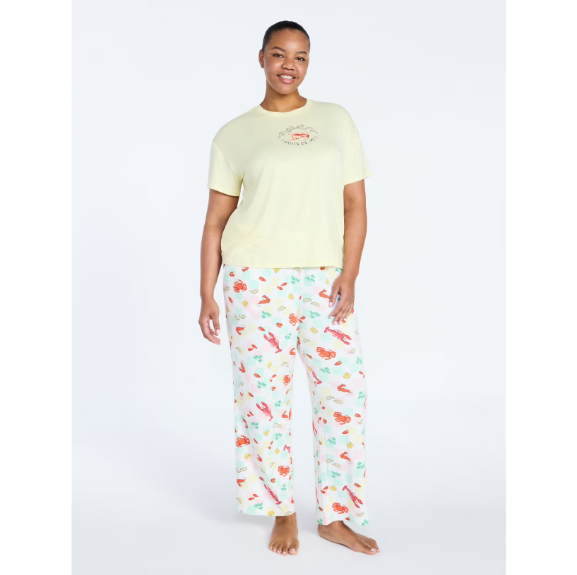 Women’s Short Sleeve Top & Pants Set Deal: Save $8.39 at Walmart