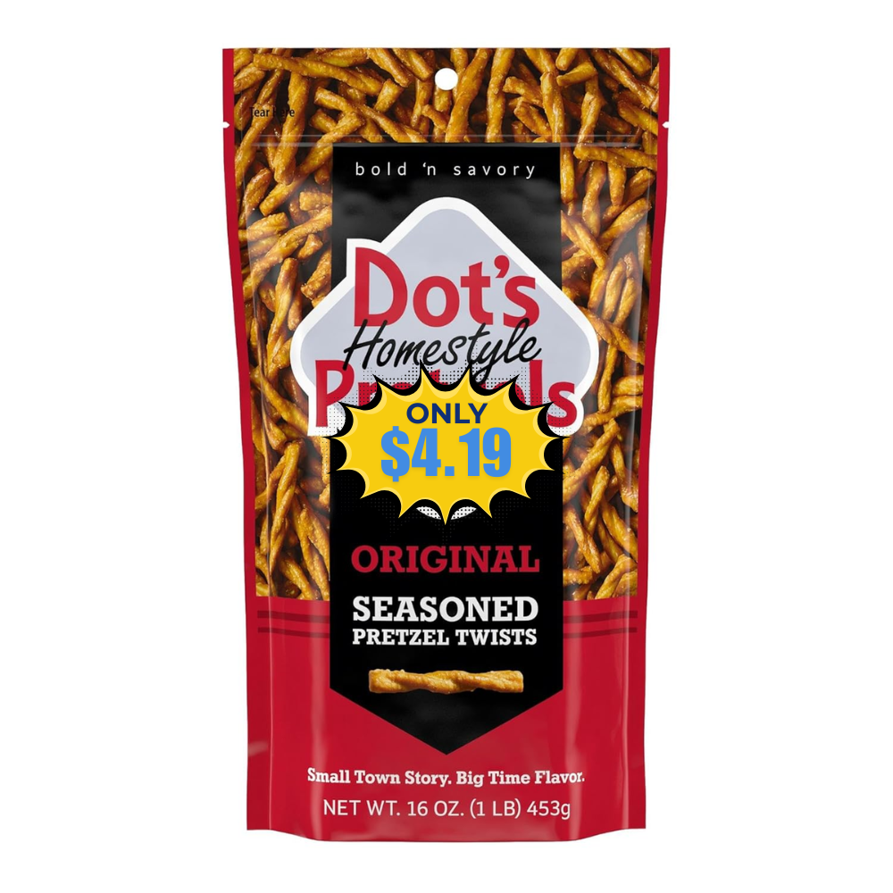 Dot’s Pretzels Original Seasoned Twist Snack Deal: 25% Off at Amazon