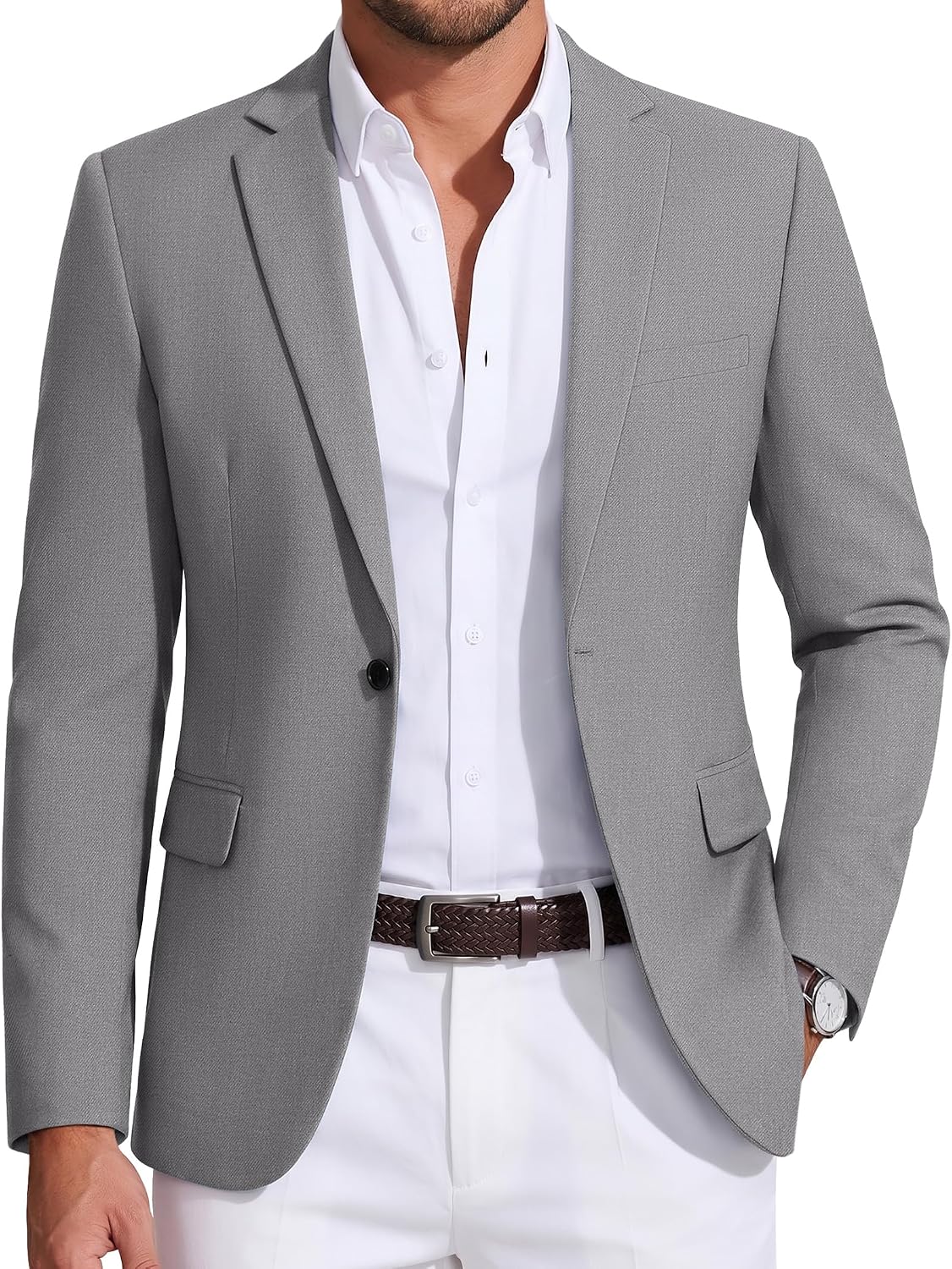 COOFANDY Mens Fitted Blazer Casual Sports Only $74.99 at Amazon