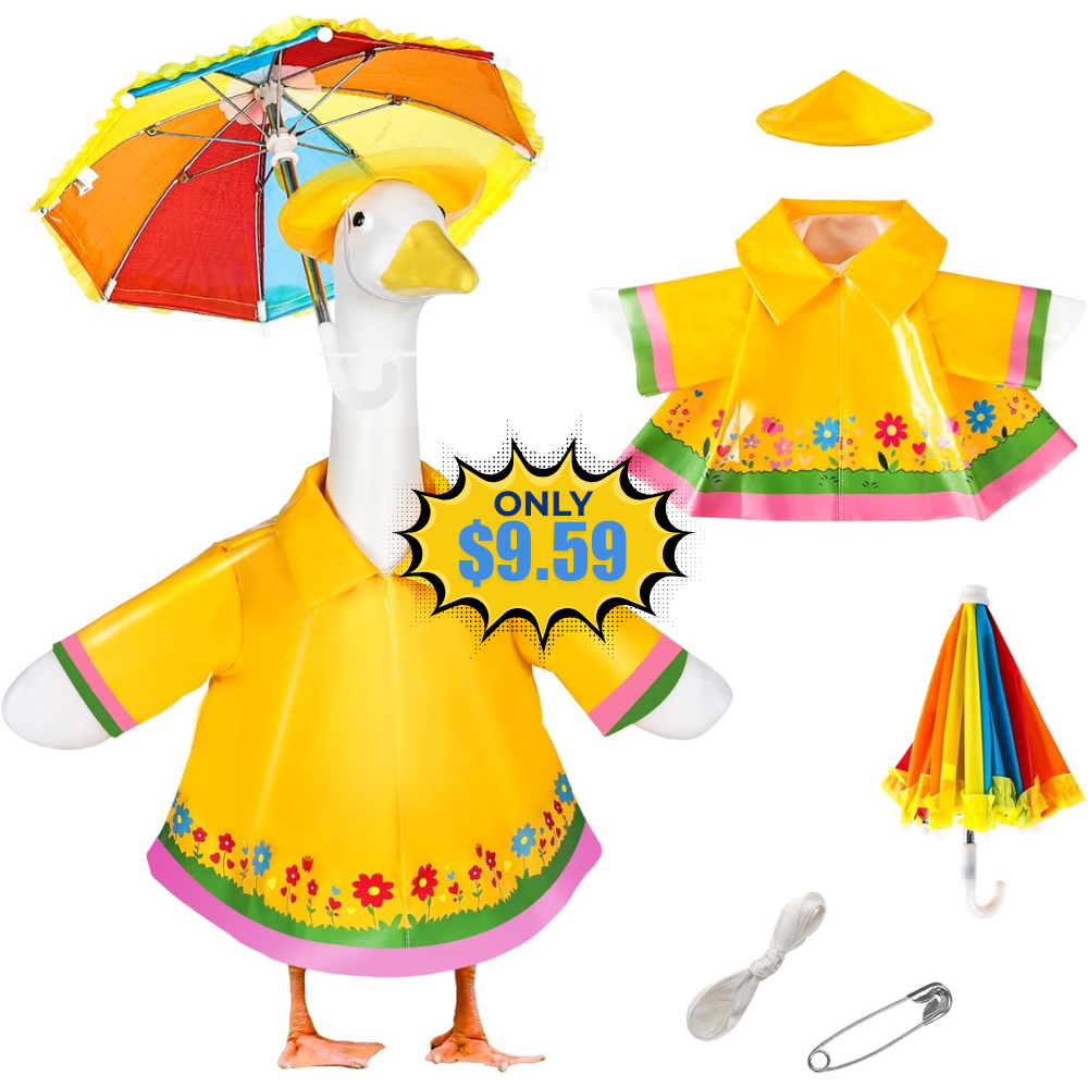 Raincoat Porch Goose Outfits Deal: Save 20% at Amazon