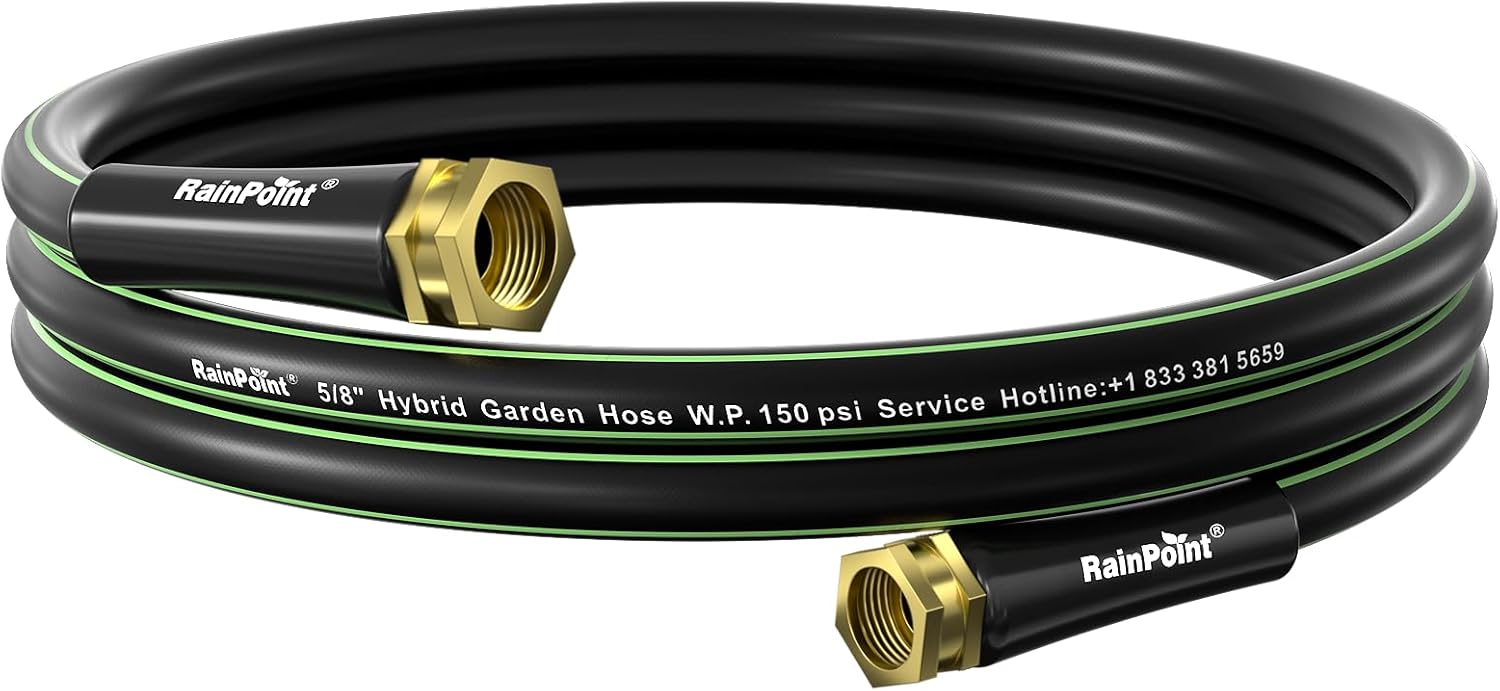 RAINPOINT Short Leader Garden Hose 10ft x 5/8", Water Hose H deal at Amazon