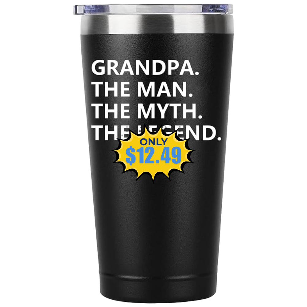 Grandpa Gifts 20oz Tumbler Deal at Amazon: Save with Promo Code