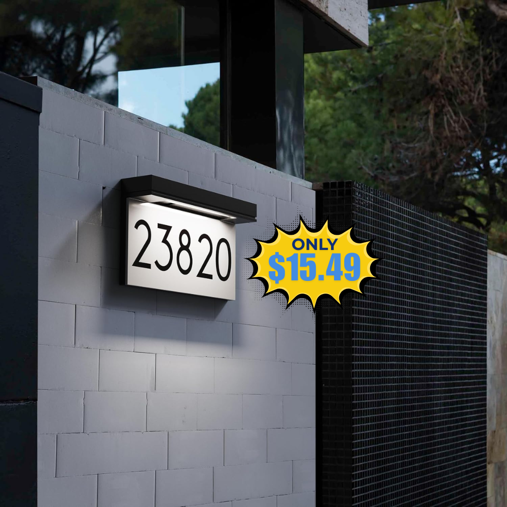 Solar Powered House Numbers Deal at Amazon