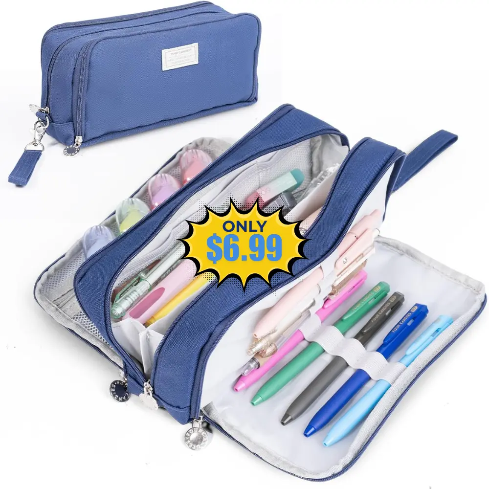 Four Candies Blue Pencil Case Deal: Save $3 at Amazon